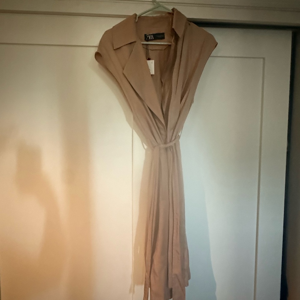 Elegant Tan Women's Dress